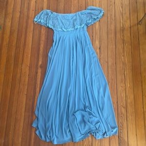 Lulus Dusty Blue Maxi Dress
